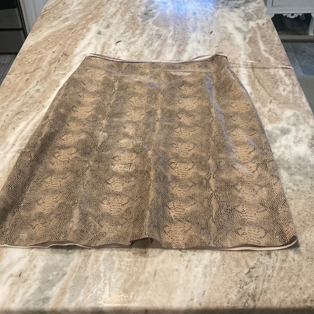 For Joseph Snakeskin Leather skirt